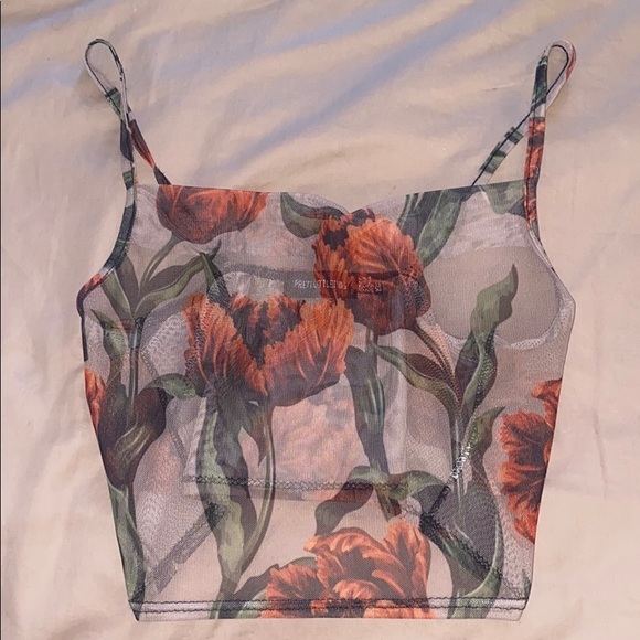 Crop mesh top - Picture 2 of 4